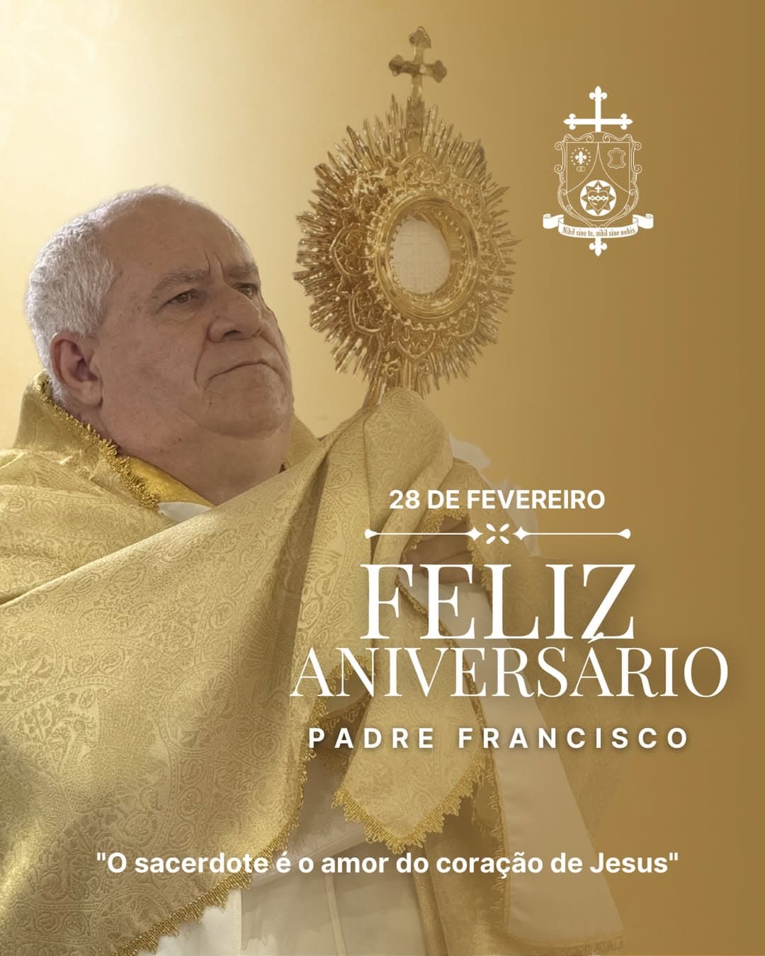 Paróquia celebra o aniversário do Padre Francisco